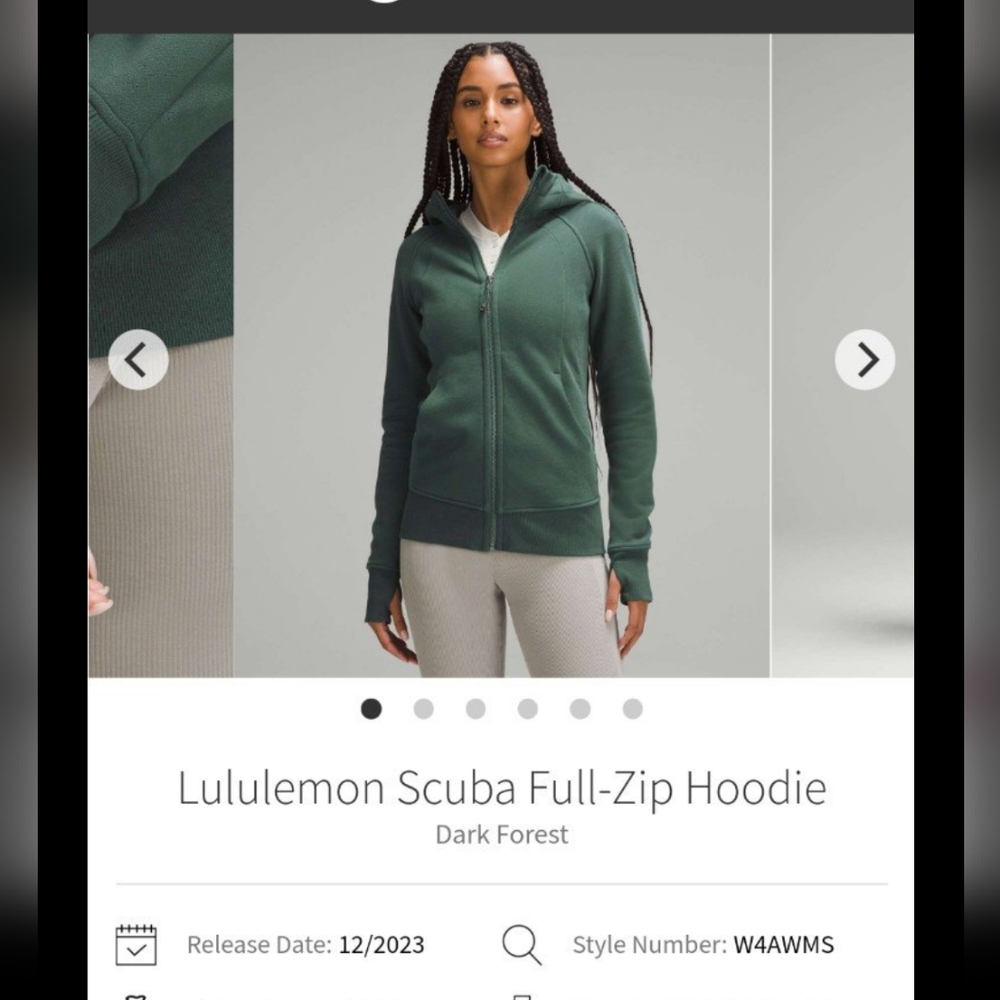 Lululemon Scuba Fill Zip Hoodie